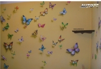 Аэрография стена бабочки
